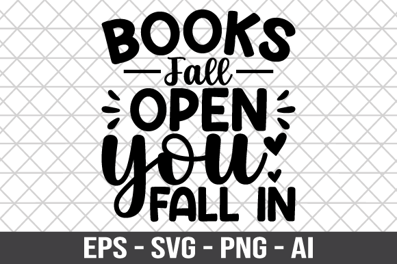 Books Fall Open You Fall in SVG Review