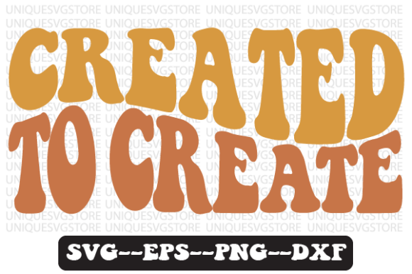 Created to Create Retro Svg Png Design Review