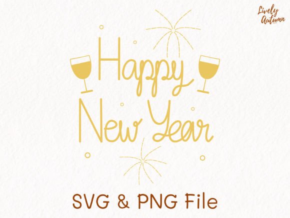 Happy New Year Lettering SVG, PNG Review for Real Embroidery Projects