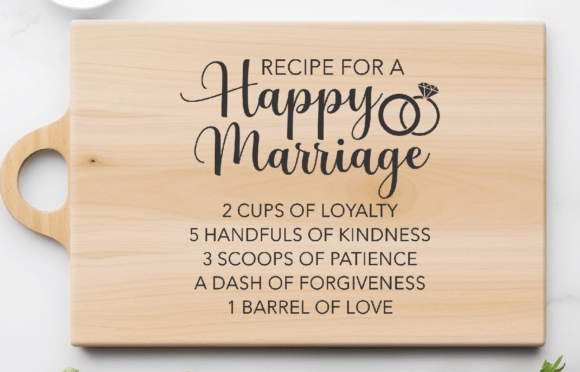Recipe for a Happy Marriage Embroidery Design Review