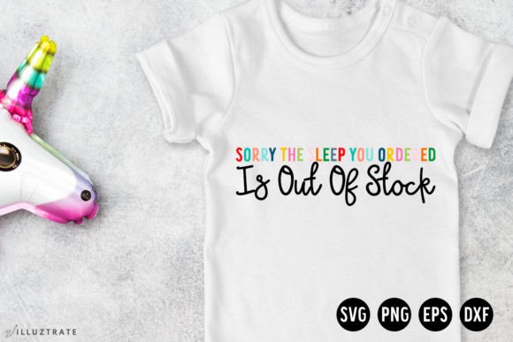 Sleep is out of Stock SVG Baby SVG Review for Real Projects